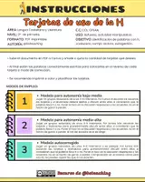Vista previa - Refuerzo / NEE / Materiales de apoyo - TARJETAS USO DE LA H - Portada