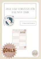 Vorschau - Arbeitsblätter - Ziele und Vorsätze für das neue Jahr - Arbeitsblatt - Deckblatt