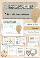 Vorschau - Unterrichtsreihen - Makramee - Merkheft & Phasenbilder - Deckblatt