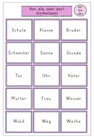 Vorschau - Spiele - DaZ: Grundwortschatz + Artikel | Wort- und Bildkarten | Differenziert + Selbstkontrolle - Seite 3