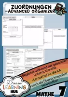 Vorschau - Poster - ZUORDNUNGEN - Advanced Organizer & Merkplakat (Klasse 7) - Deckblatt