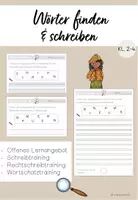 Vorschau - Arbeitsblätter - Wörter finden und schreiben (Schreibtraining, Rechtschreibung) 2-4 - Deckblatt