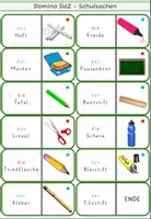 Vorschau - Spiele - DaZ: Domino Schulsachen - Wort zu Bild - Seite 3