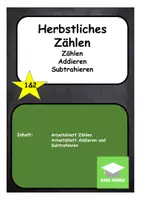 Vorschau - Arbeitsblätter - Herbstliches Zählen und Rechnen Klasse 1 und 2 - Deckblatt