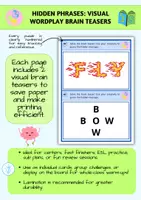 Náhled - BRAIN TEASERS - Hidden Phrases Visual Wordplay - boční 2