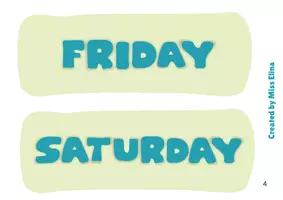 Προεπισκόπηση - Φύλλα εργασίας - Months and Days of the week material - Σελίδα 3