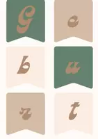 Vorschau - selbst erstellte Cliparts/Grafiken - Geburtstagskalender boho beige - Seite 2