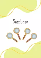 Vorschau - Bildkarten - Satzlupen / Textlupen - Deckblatt