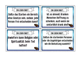 Vorschau - Anderer Materialtyp - Tod & Sterben: 28 Gesprächs- und Diskussionskarten (9./10. Klasse) - Seite 2