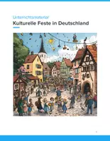 Vorschau - Unterrichtsreihen - Kulturelle Feste in Deutschland – Unterrichtsmaterial Landeskunde & Kultur (Klasse 7–12) - Deckblatt
