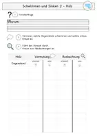 Vorschau - Arbeitsblätter - Schwimmen und Sinken Materialkonzept Material UPP (4. Stunde) - Seite 3
