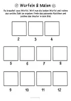 Vorschau - Arbeitsblätter - Würfel & Male deinen Namen - Pop Art Kennenlern Kunstprojekt für den Schulstart - Seite 2