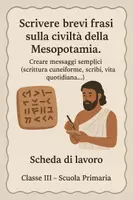 anteprima - Schede informative - Scrivere brevi frasi sulla civiltà della Mesopotamia - SL - Pagina di copertina