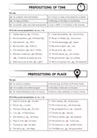 Vorschau - Arbeitsblätter - Prepositions of time and place - Seite 2