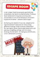Vorschau - Spiele - Escape Room - Die Suche nach dem unbekannten - Gleichungen - Seite 1