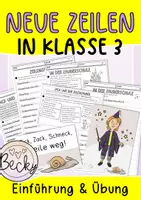 Vorschau - Arbeitsblätter - Einführung neue Zeilen Klasse 3 (Lineatur 3, Zack Zeilenzauberer) - Deckblatt