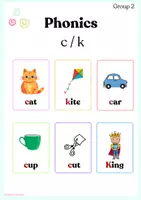 Vista previa - Hojas de trabajo - Pack Phonics group 2 - página 1