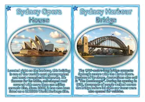 Vorschau - Arbeitsblätter - Fact Cards - AUSTRALIA (quiz, map work, presentation material) - Seite 1