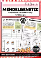 Vorschau - Arbeitsblätter - Genetik - Rückkreuzung (Arbeitsblatt) - Deckblatt