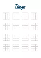Voorbeeld - Bingo blanco sjabloon / blanco bingoblad - Voorblad