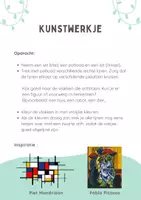 Voorbeeld - Kunstwerkje met lijnen en hoeken - Voorblad