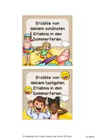 Vorschau - Bildkarten - Sommerferien Reflexion | Erzählwürfel / Gesprächswürfel / Reflexionswürfel / Gesprächskarten - Seite 2