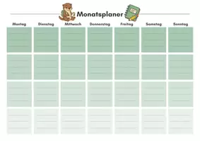Vorschau - Poster - Monatsplaner für Lehrer:innen | Linos Edition - Seite 1