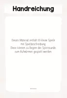 Vorschau - Bildkarten - (Fang-) Spiele Stundenbeginn - Sportunterricht - Seite 1