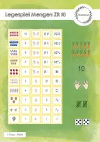 Vorschau - Spiele - Legespiel Mengen Zahlenraum 10 - unterschiedliche Mengendarstellungen - Deckblatt