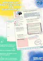 Vorschau - Arbeitsblätter - Schreiben von Rezensionen - Hilfe für Buchbesprechungen - Deckblatt