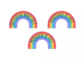 Voorbeeld - Bordkalender thema regenboog - Pagina 1