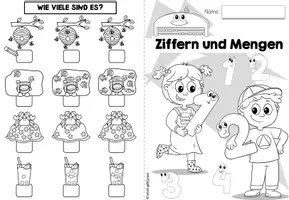 Vorschau - Arbeitsblätter - Ziffern | Mengen | Anfangsunterricht - Seite 1