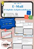 Vorschau - Arbeitsblätter - E-Mails verfassen, digitale Übungen, interaktives PDF - Deckblatt