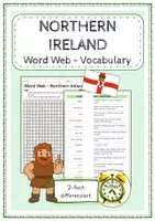 Vorschau - Arbeitsblätter - Word Web - NORTHERN IRELAND (2-fach differenziert) - Deckblatt