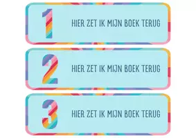 Voorbeeld - Boekenlegger thema regenboog - Voorblad