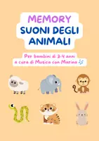 anteprima - Flashcard - Memory Musicale - Suoni degli animali (3-4 anni) - Pagina di copertina