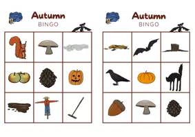 Vista previa - Juegos / Gamificación - Brown Owl's Autumn - BINGO - página 1