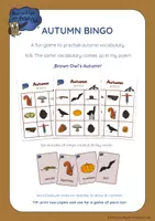 Vista previa - Juegos / Gamificación - Brown Owl's Autumn - BINGO - Portada