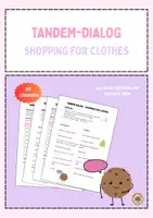Vorschau - Arbeitsblätter - Tandem-Dialog – Shopping for clothes - Deckblatt