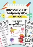 Vorschau - Arbeitsblätter - Forscherheft - Hormonsystem des Menschen - Deckblatt