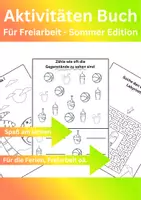 Vorschau - Arbeitsblätter - Aktivitäten Buch 1. Klasse Freiarbeit☀️für Einzelarbeit & individuelles Lernen - Deckblatt