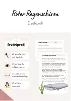 Vorschau - Arbeitsblätter - Der rote Regenschirm - Erzählprofi werden (5.1 Stunde) - Deckblatt
