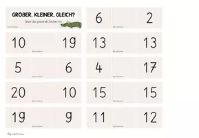 Vorschau - Stationenlernen - Größer, kleiner, gleich (ZR 20) - kostenlos - Seite 3