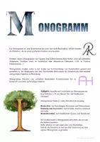 Vorschau - Arbeitsblätter - Monogramme gestalten im Kunstunterricht – Von der Idee zum Monogramm - Deckblatt