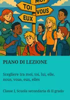 anteprima - Piani di lezione - Scegliere tra moi, toi, lui, elle, nous, vous, eux, elles - Pagina di copertina
