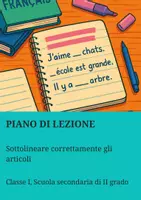 anteprima - Piani di lezione - Sottolineare correttamente gli articoli - Pagina di copertina