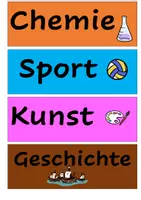 Vorschau - Anderer Materialtyp - Stundenplan Vorlagen Wand - Seite 1