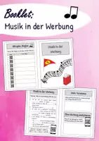 Vorschau - Arbeitsblätter - Booklet - Musik in der Werbung - Deckblatt