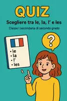 anteprima - Quiz - Quiz: Scegliere tra le, la, l’ e les - Pagina di copertina