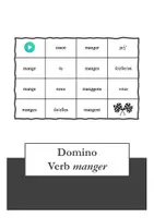 Vorschau - Spiele - Domino – Verb manger im Präsens - Deckblatt